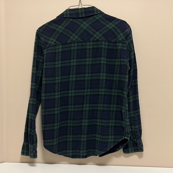 Garage Flannel Shirt in Green and Blue - Picture 9 of 9